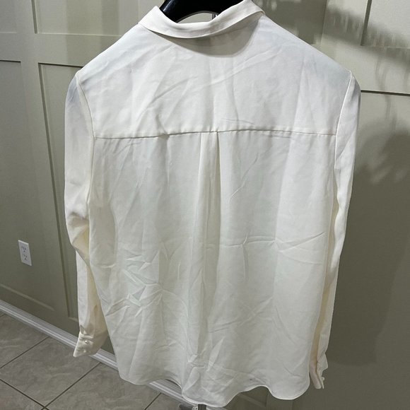 H&M - (NWT) Blouse with Beading, Natural White - Picture 4 of 5
